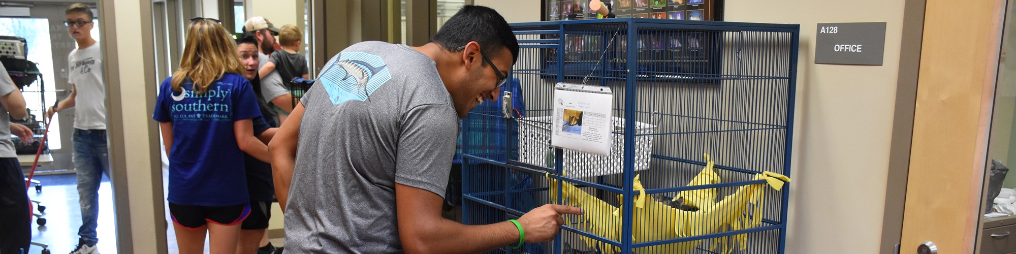 Visitors at the Animal Care & Adoption Center