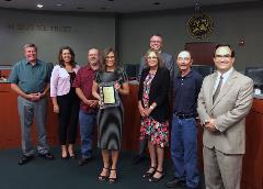 Board of Supervisors Recognizes County's Finance Department for Receiving Certificate of Achievement for Excellence in Financial Reporting Award