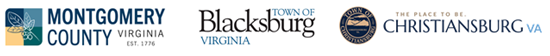 Montgomery County, Town of Blacksburg, and Town of Christiansburg Logos