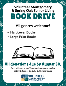 August Book Drive Flyer August Book Drive Flyer